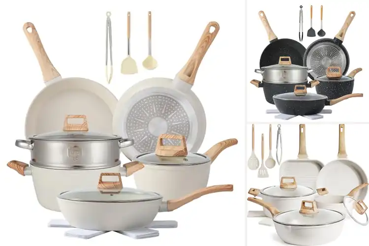 Detailed view of Best 16Piece Pots And Pans Set