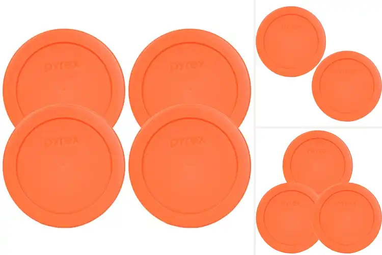 Detailed view of Best 2 Cup Orange Lids: Brighten Your Kitchen with Freshness