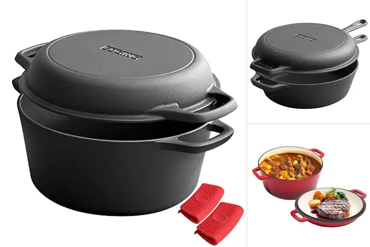 Detailed view of Best 2 In 1 Dutch Oven Skillet