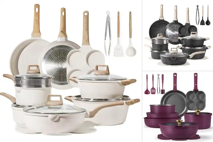 Detailed view of 10 Best 21Pcs Pots And Pans Sets for Effortless Cooking