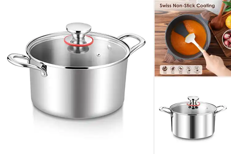 Detailed view of Best 4.5 Quart Stockpots for Effortless, Flavorful Cooking