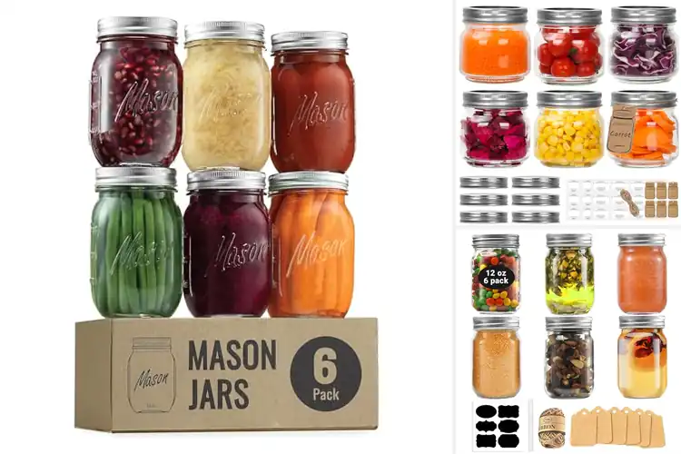 Detailed view of Best 6-Pack Mason Jar Sets