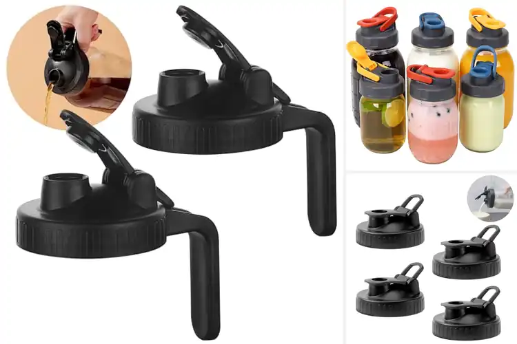 Detailed view of Best Airtight Mason Jar Flip Cap Lids