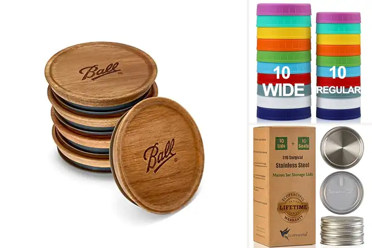 Detailed view of Best Airtight Mason Jar Lids: Freshness & Leak-Proof Storage