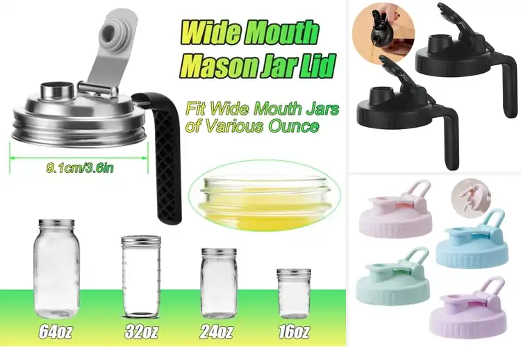 Detailed view of Best Airtight Mason Jar Pour Spouts