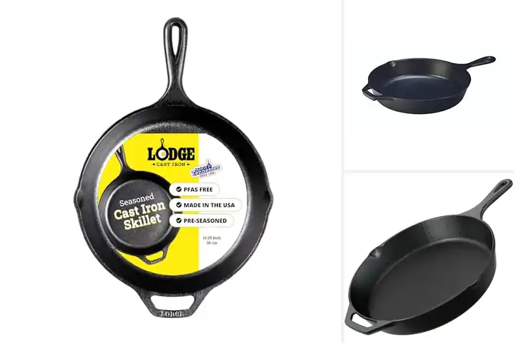 Detailed view of Best All Purpose Cast Iron Skillet