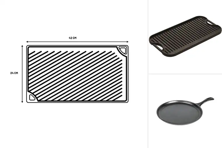 Detailed view of 10 Best American Cast Iron Griddles: Top Reviews