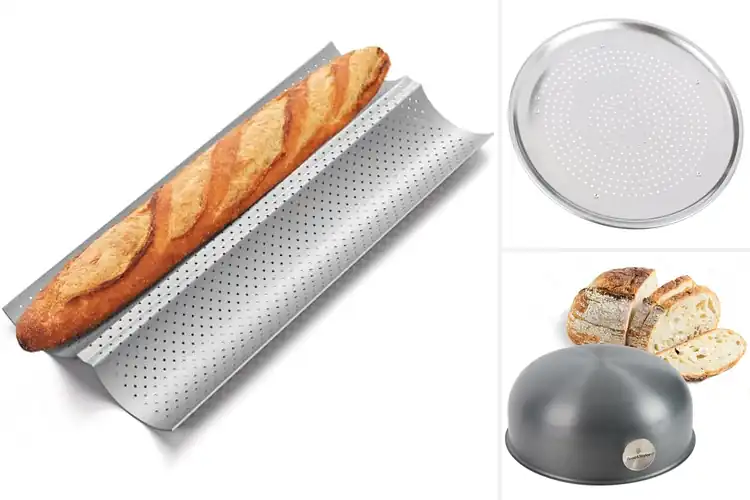 Detailed view of Best Browning Crispy Crusts Pans