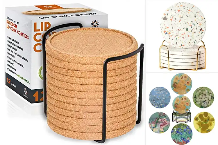 Detailed view of 10 Best Brunch Coasters for a Chic, Tidy Table