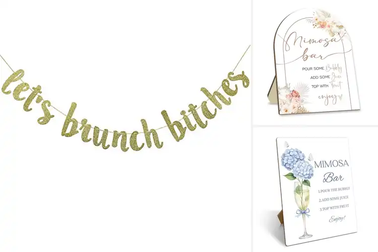 Detailed view of 10 Best Brunch Decor Signs Elevate Your Gathering