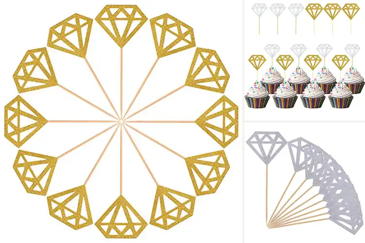 Detailed view of 10 Best Brunch Diamond Toppers: Sparkle