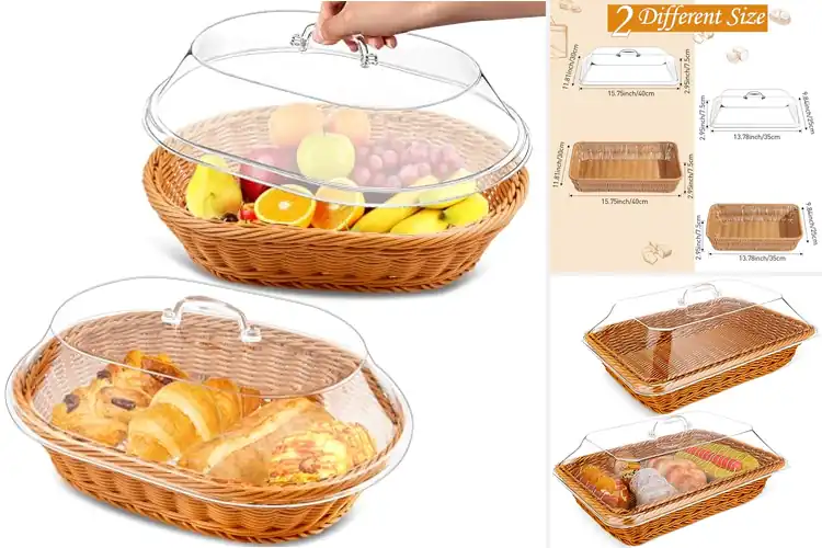 Detailed view of 10 Best Brunch Lidded Bread Baskets for Stylish Dining
