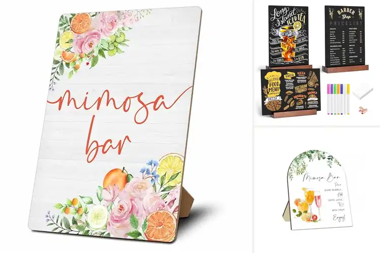 Detailed view of 10 Best Brunch Menu Signs: Elevate Your Event