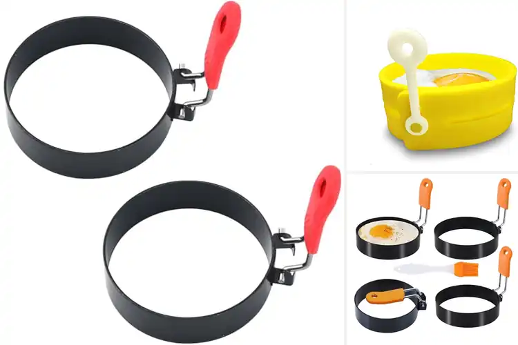 Detailed view of 10 Best Brunch Silicone Egg Rings Perfectly Round Eggs
