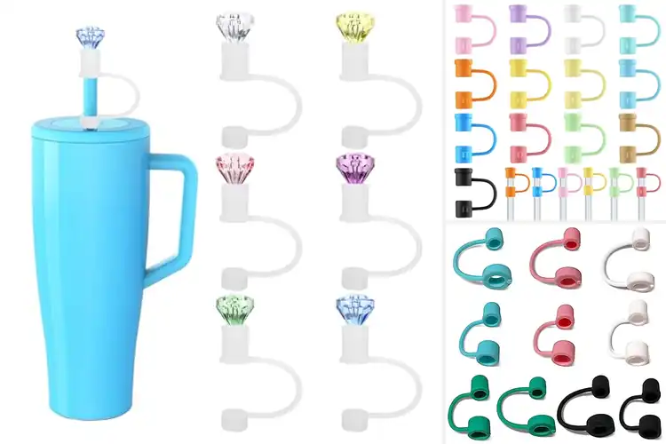 Detailed view of 10 Best Brunch Silicone Straw Caps: Keep Drinks Fresh & Safe