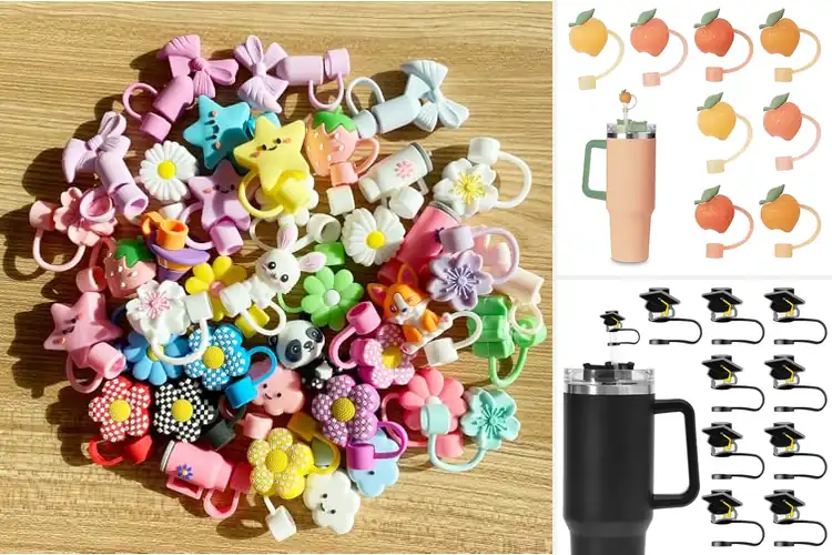 Detailed view of 10 Best Brunch Straw Topper Sets For Stylish Sips