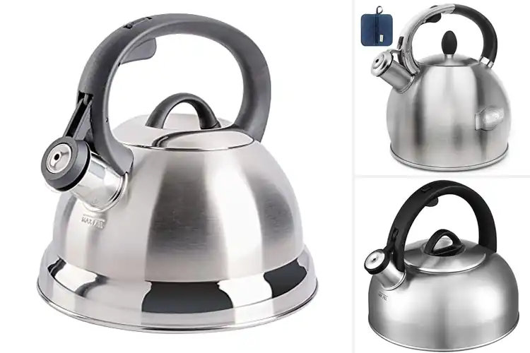 Detailed view of Best Brushed Satin Finish Kettles