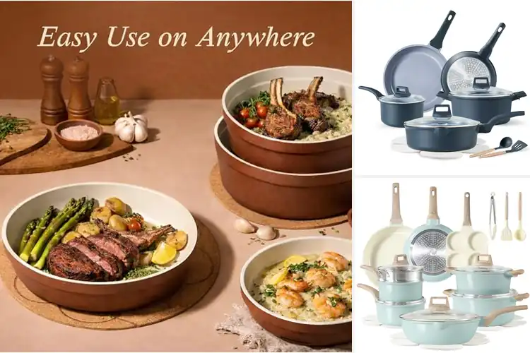 Detailed view of Best Budget Ceramic Cookware Sets