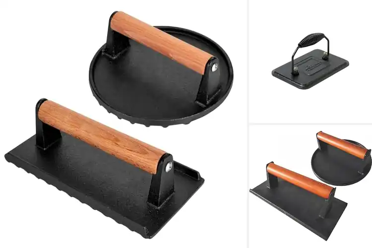 Detailed view of 10 Best Cast Iron Griddle Presses For Brunch: Cook Like a Pro