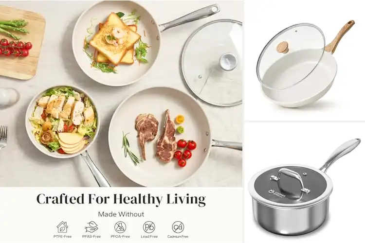 Detailed view of Best Ceramic-Glass Cooktop Pans