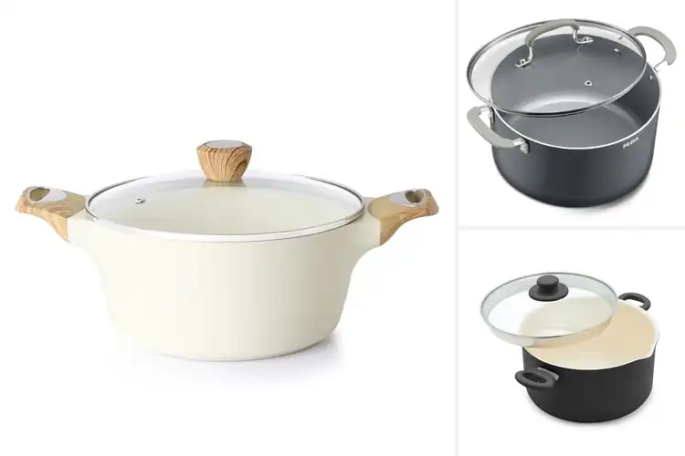 Detailed view of Best Ceramic Nonstick Stock Pots: Healthy Cooking Made Easy