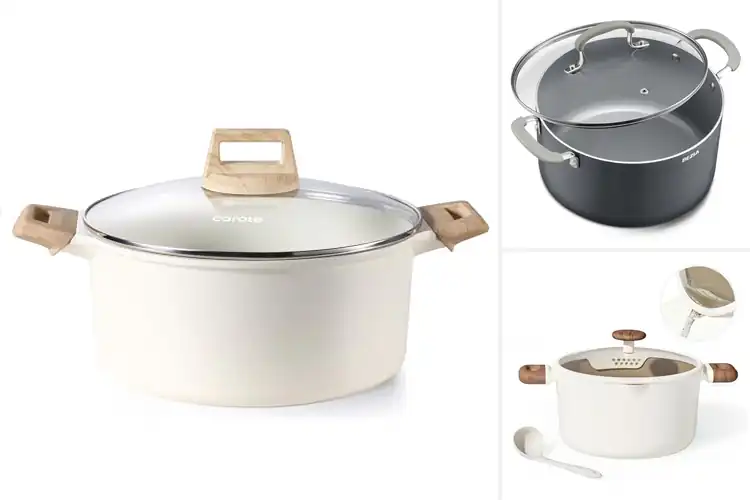 Detailed view of Best Ceramic Nonstick Stockpots For Easy Release