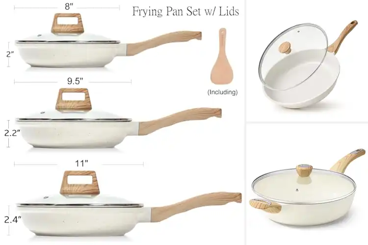 Detailed view of Best Ceramic Skillets With Lids