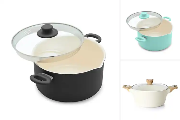 Detailed view of Best Ceramic Stockpots: Healthy, Efficient Cooking Made Easy