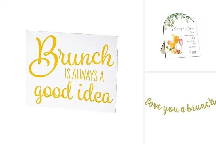 Detailed view of 10 Best Charming Brunch Signs to Elevate Your Gathering Decor