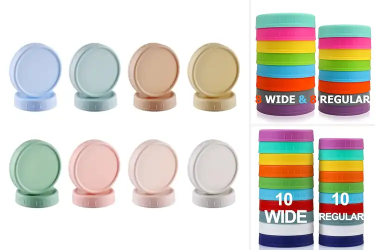 Detailed view of Best Colored Mason Jar Lids