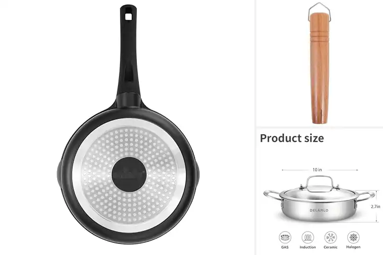 Detailed view of 10 Best Comfortable Handle Skillets for Easy Cooking