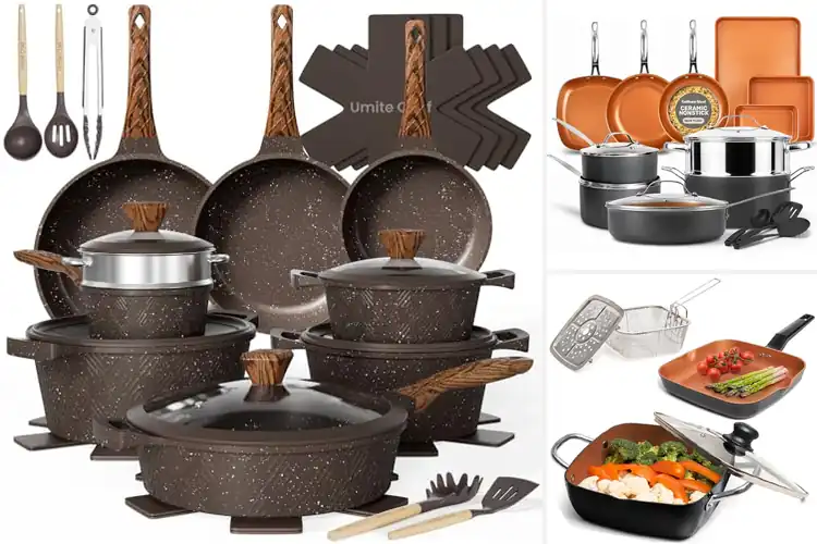 Detailed view of Best Comprehensive Cookware Set With Steamer And Fryer