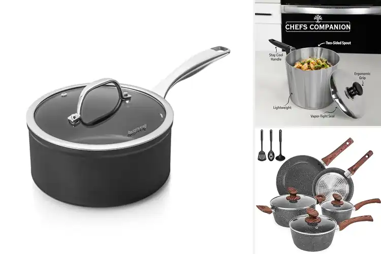 Detailed view of 10 Best Diecast Aluminum Saucepans: Cook Easier