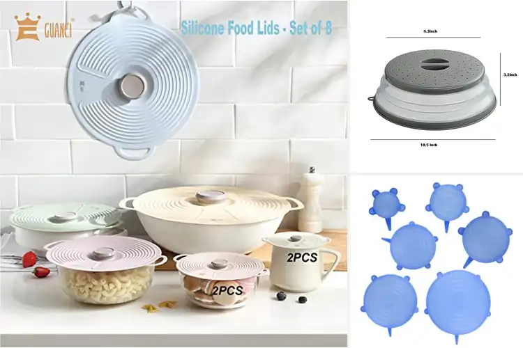 Detailed view of 10 Best Dishwasher Safe Covers: Splatter-Free Reheating