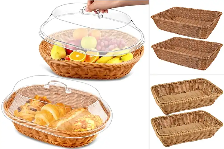 Detailed view of 10 Best Dual Pack Bread Baskets For Brunch That Keep Food Fresh