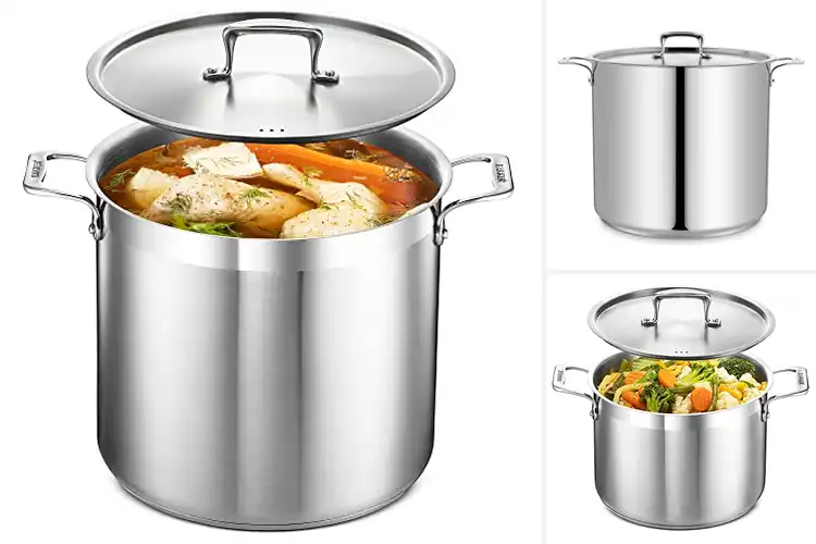 Detailed view of 10 Best Durable Stockpots for Even Heating and Years of Use
