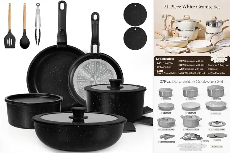 Detailed view of 10 Best Easy Clean Cookware Sets: Save Time Cooking