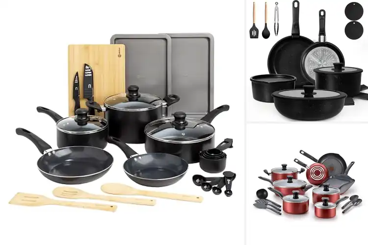 Detailed view of 10 Best Easy Clean Nonstick Cookware Sets That Save Time