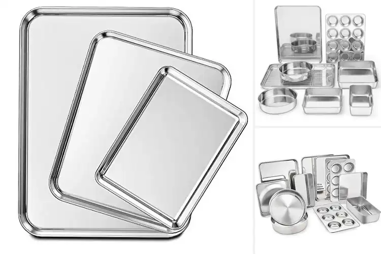 Detailed view of Best Easy Clean Stainless Steel Bakeware