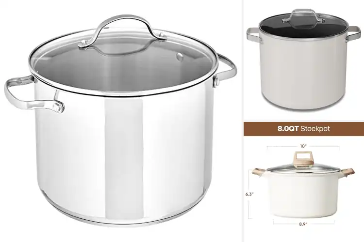 Detailed view of Best Easy Clean Stockpot: Effortless Cooking & Cleanup