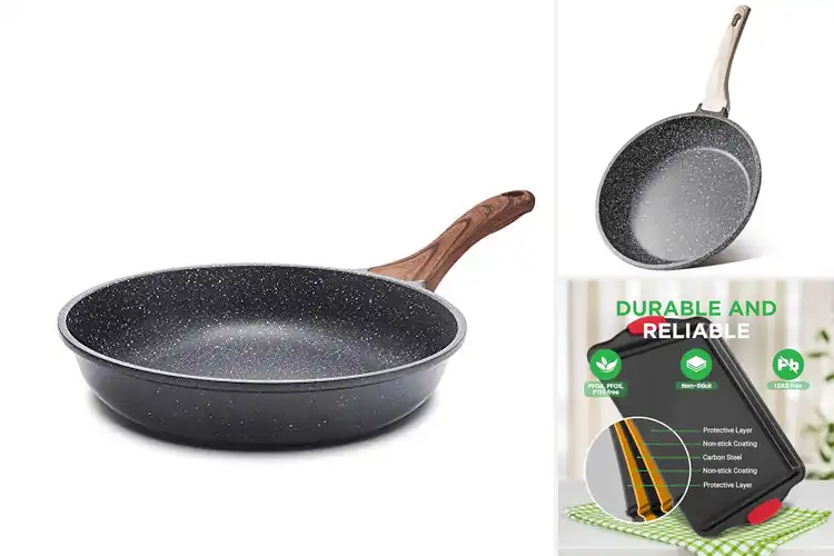 Detailed view of 10 Best Easy-to-Clean Pans for Effortless Cooking