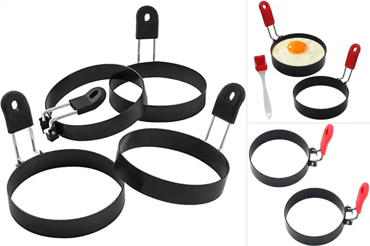 Detailed view of 10 Best Egg Ring Sets For Brunch: Perfect Round Eggs