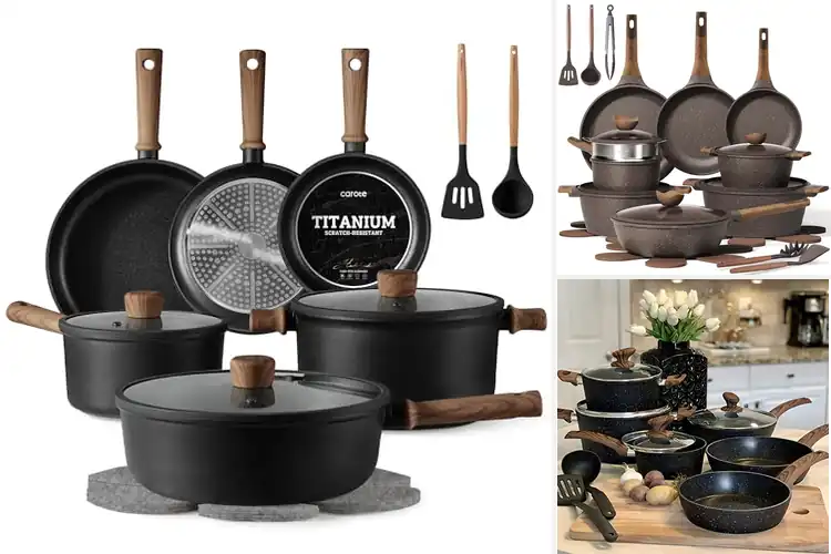Detailed view of Best Everyday Use Non Stick Cookware Set