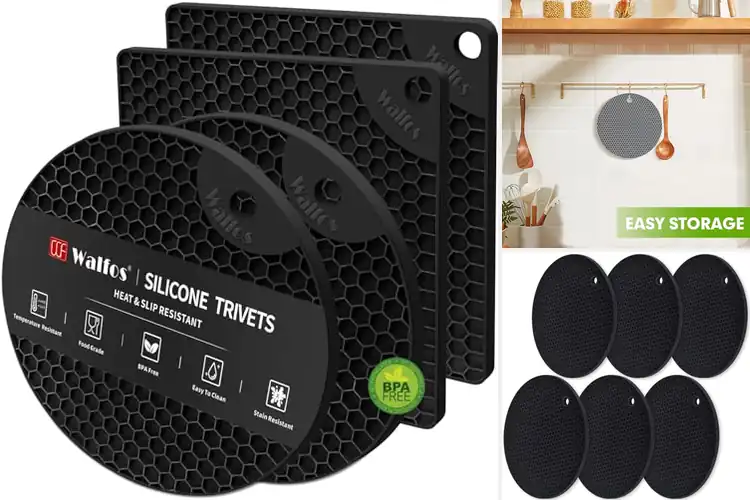 Detailed view of 10 Best Food Grade Silicone Trivets That Protect Counters