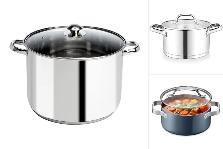 Detailed view of Best Glass Lid Stockpots With Ergonomic Handles