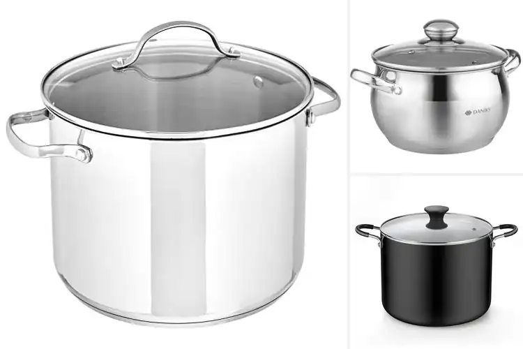Detailed view of Best Glass Lidded Stock Pots