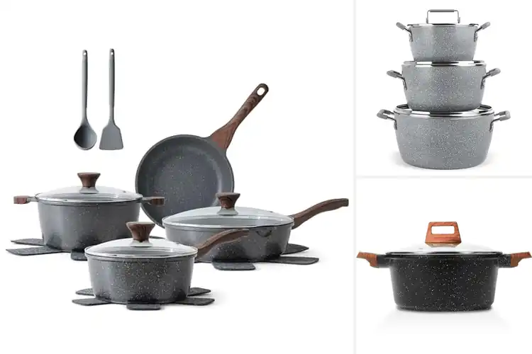 Detailed view of Best Granite Coating Pots