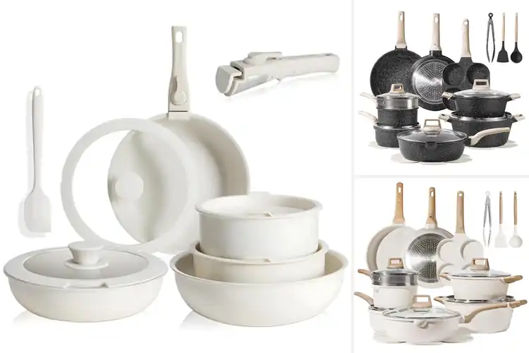 Detailed view of 10 Best Granite Nonstick Cookware Sets for Effortless Cooking