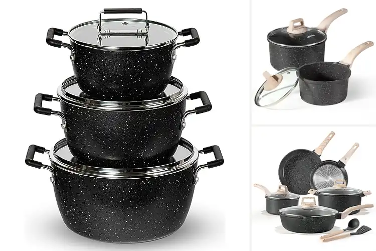 Detailed view of 10 Best Granite Pots: Effortless Cooking & Cleanup