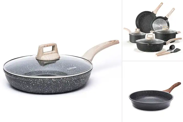 Detailed view of 10 Best Granite Skillets for Enjoyable Cooking